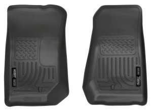 Jeep Wrangler Floor Liners - Front - Husky Liners - WeatherBeater - Black - `07-`12